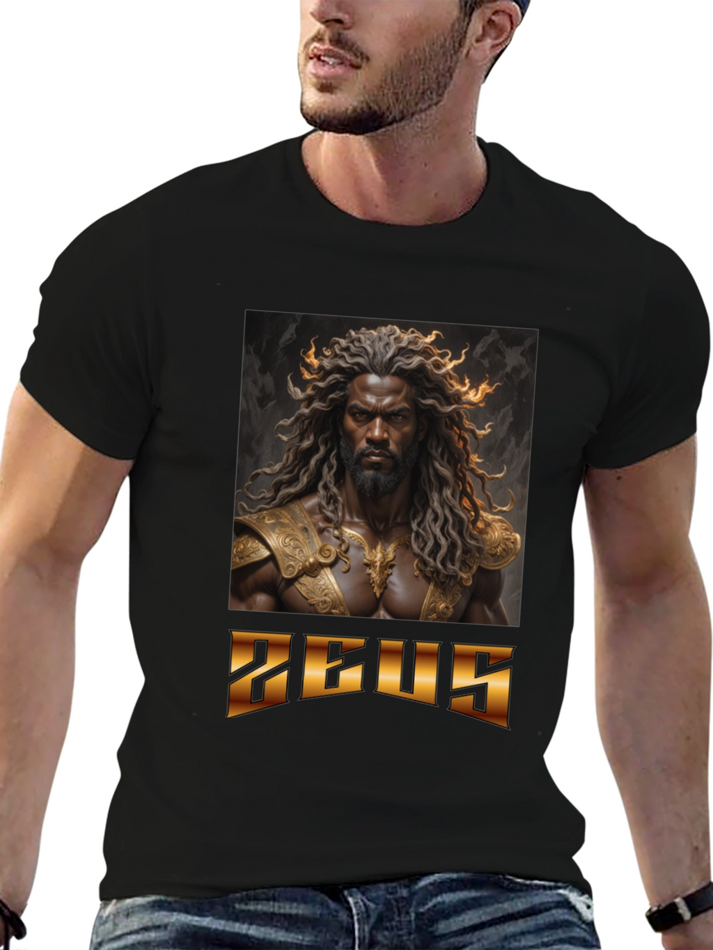 Zeus Graphic T-Shirt - Black