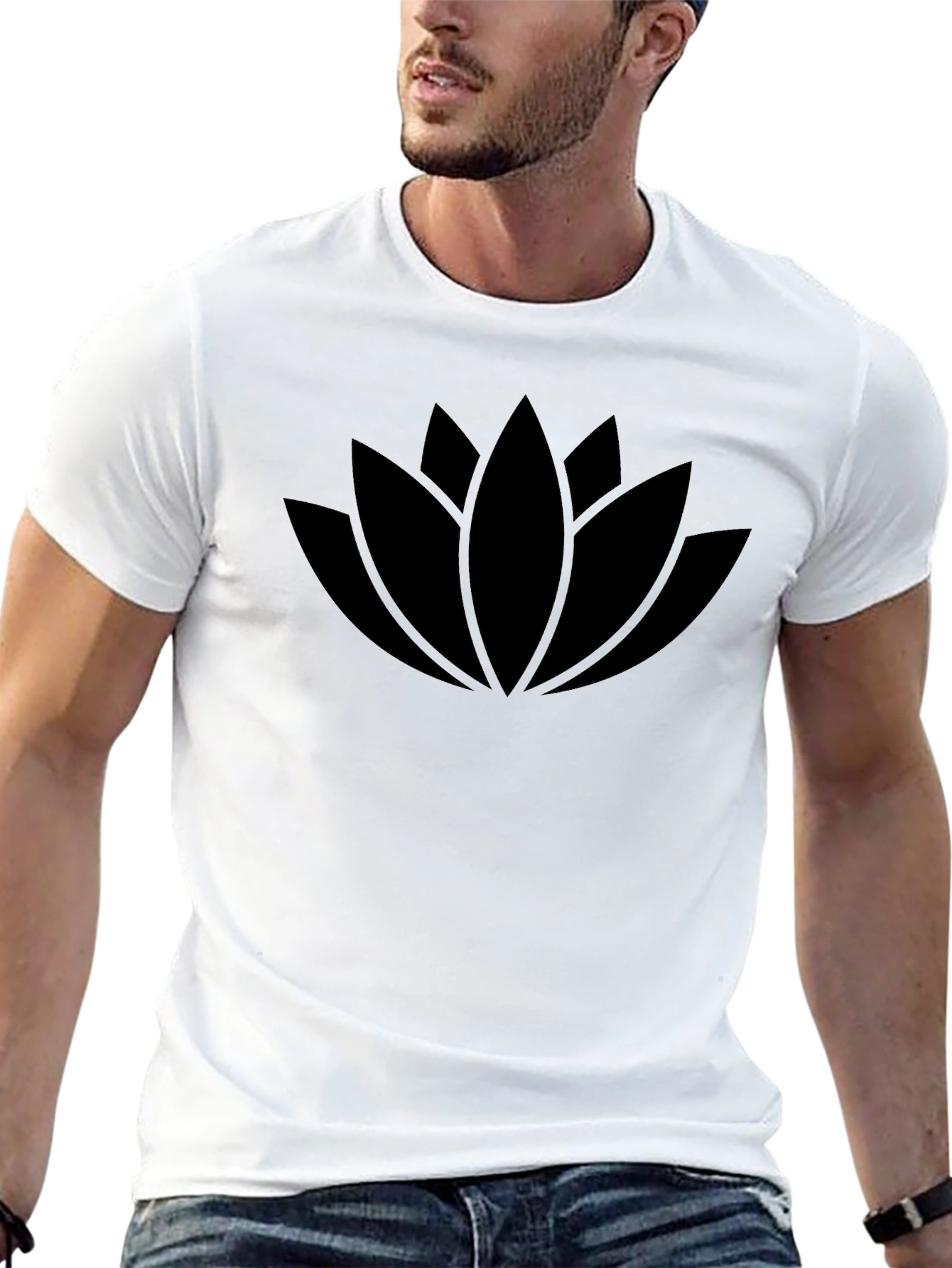 Lotus Flower Graphic Tee - Relaxed Fit