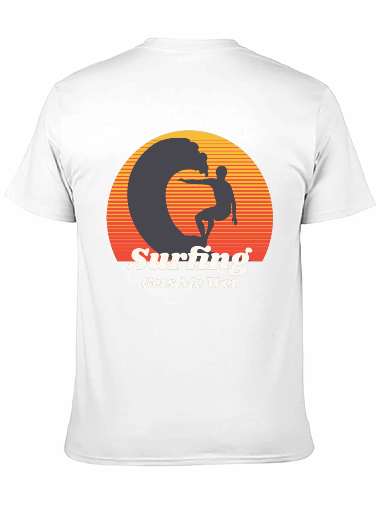 Surfing Gets Me Wet Graphic Tee