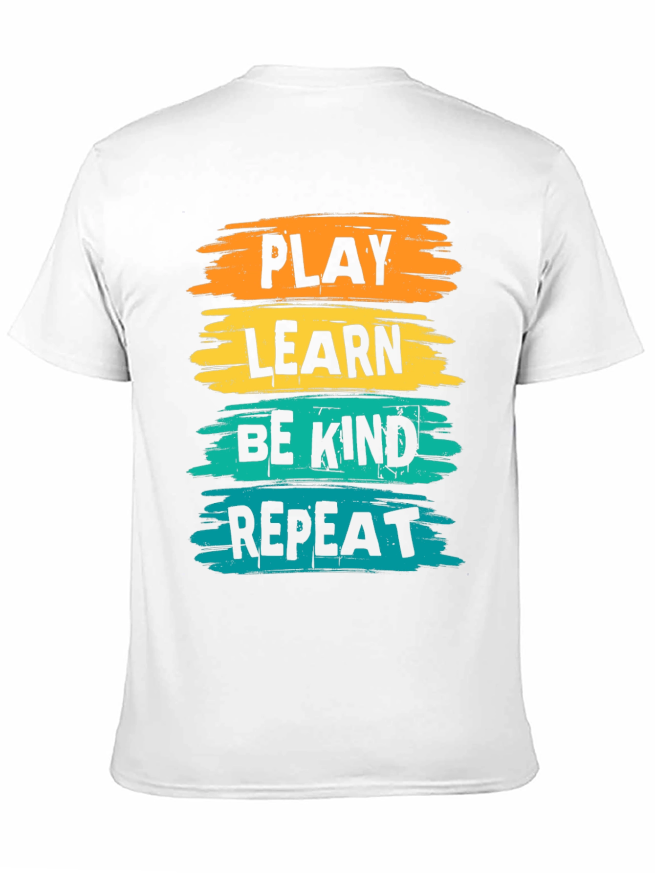 Play Learn Be Kind Repeat Black T-Shirt