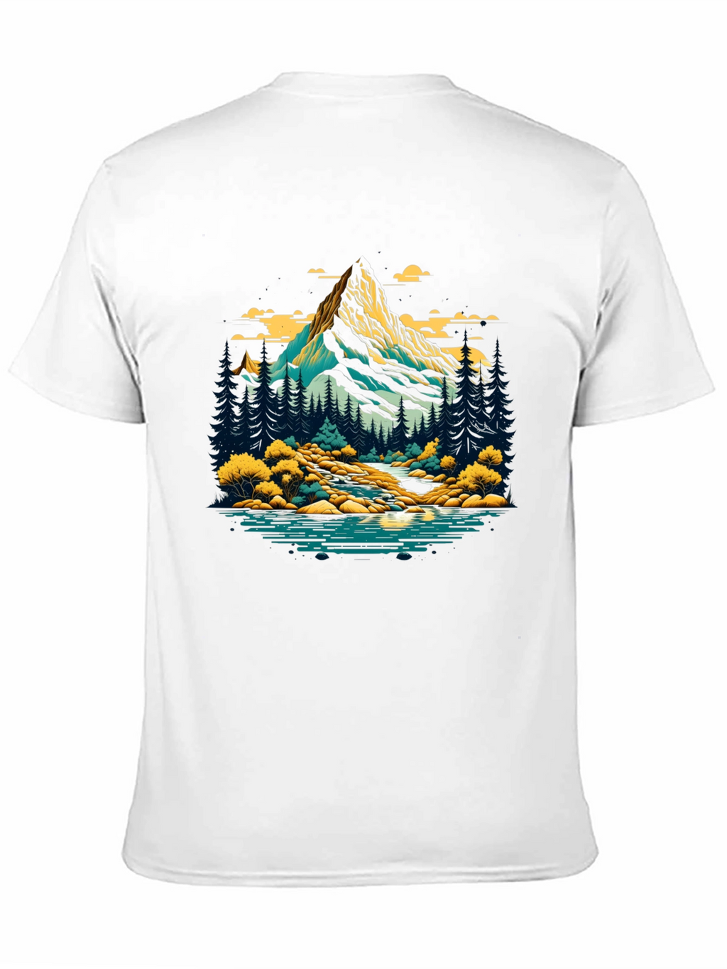 Mountain River Graphic T-Shirt