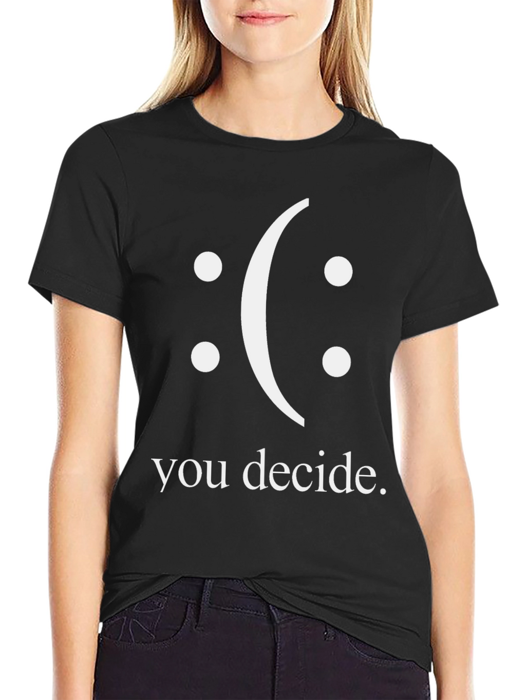 You Decide Graphic Tee - Black Unisex T-Shirt