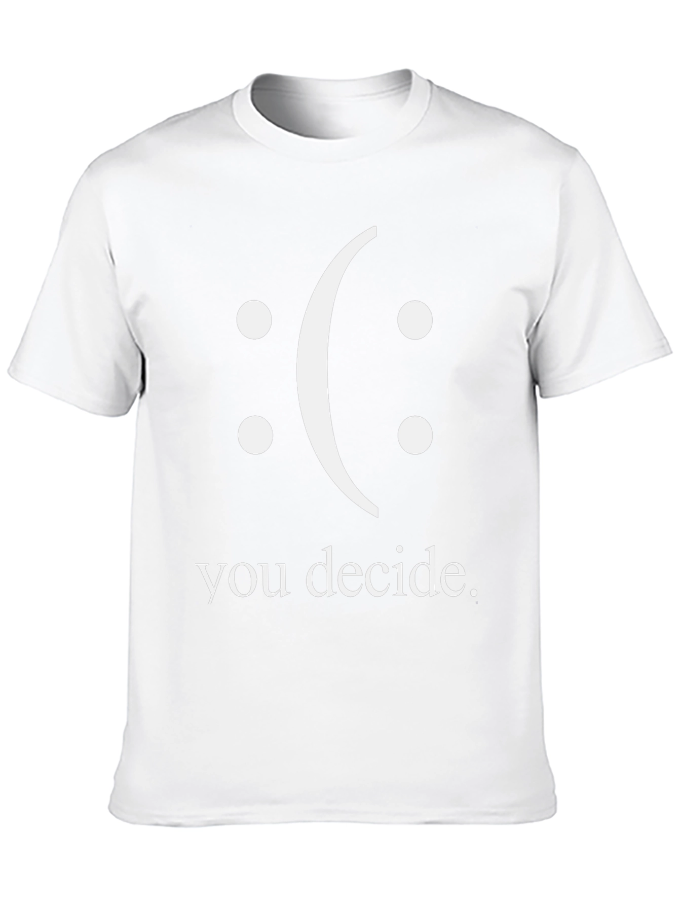 You Decide Graphic Tee - Black Unisex T-Shirt