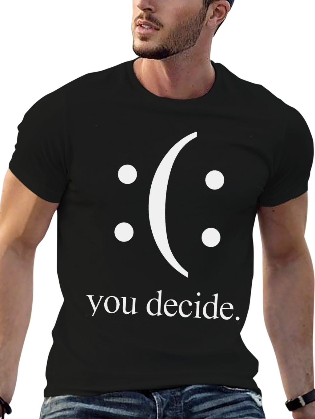 You Decide Graphic Tee - Black Unisex T-Shirt