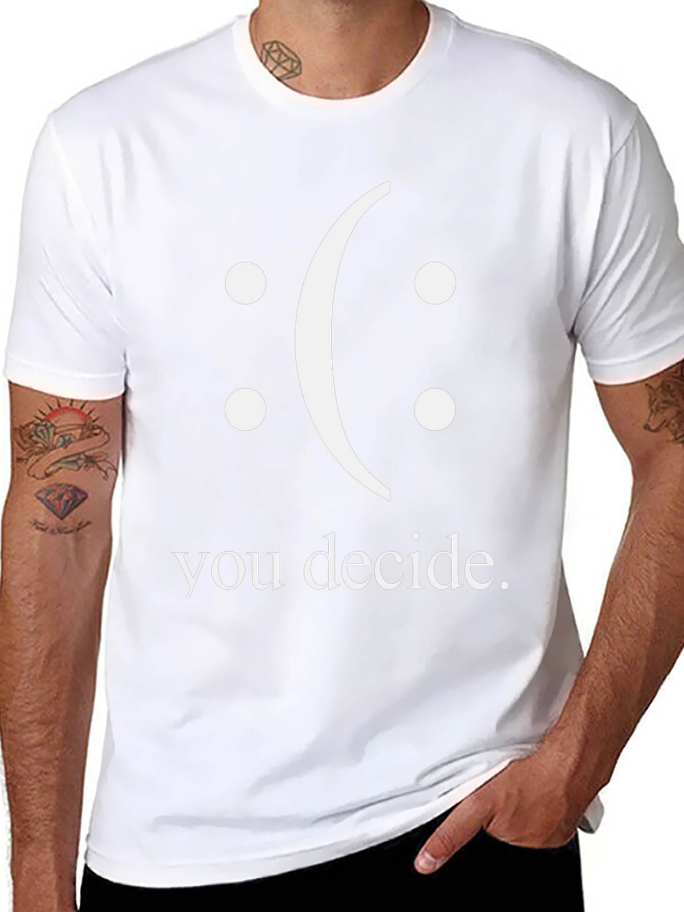 You Decide Graphic Tee - Black Unisex T-Shirt