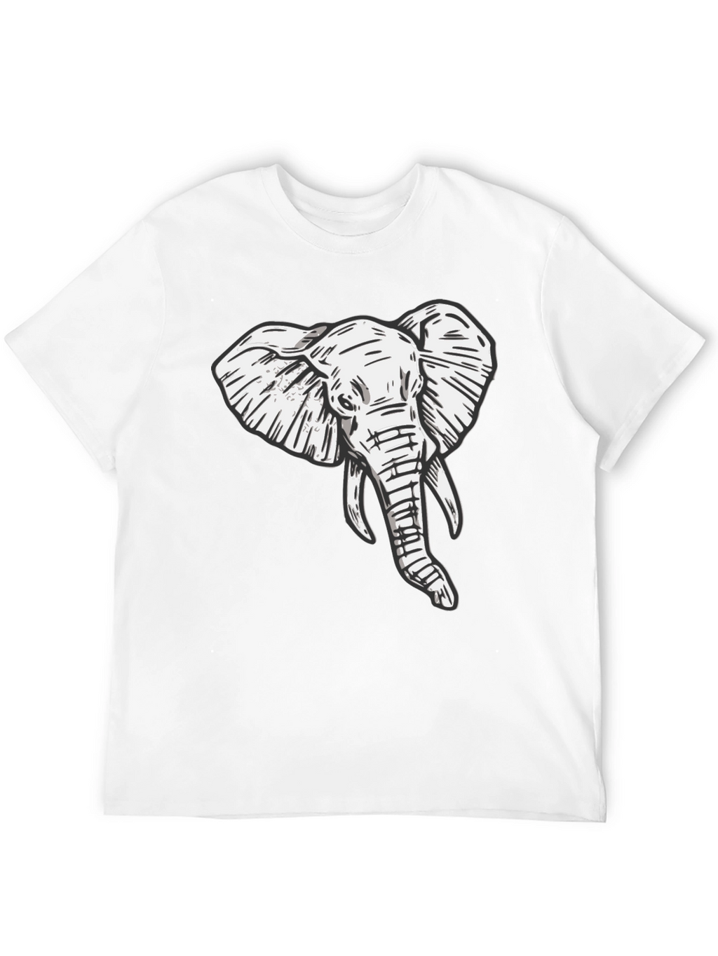 Elephant Graphic Tee - Stylish Black T-Shirt