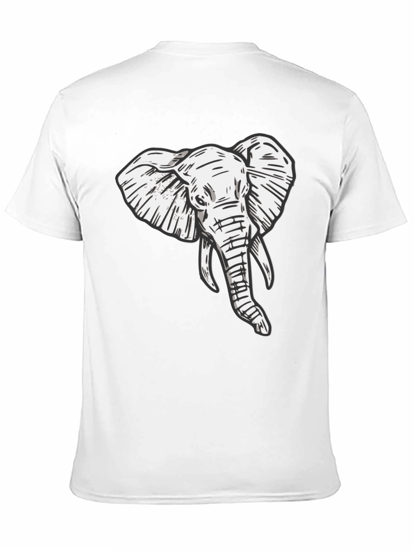 Elephant Graphic Tee - Stylish Black T-Shirt
