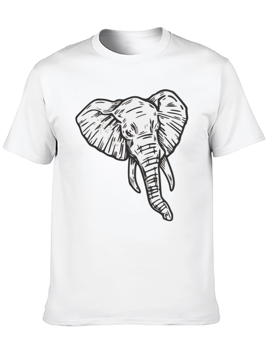 Elephant Graphic Tee - Stylish Black T-Shirt