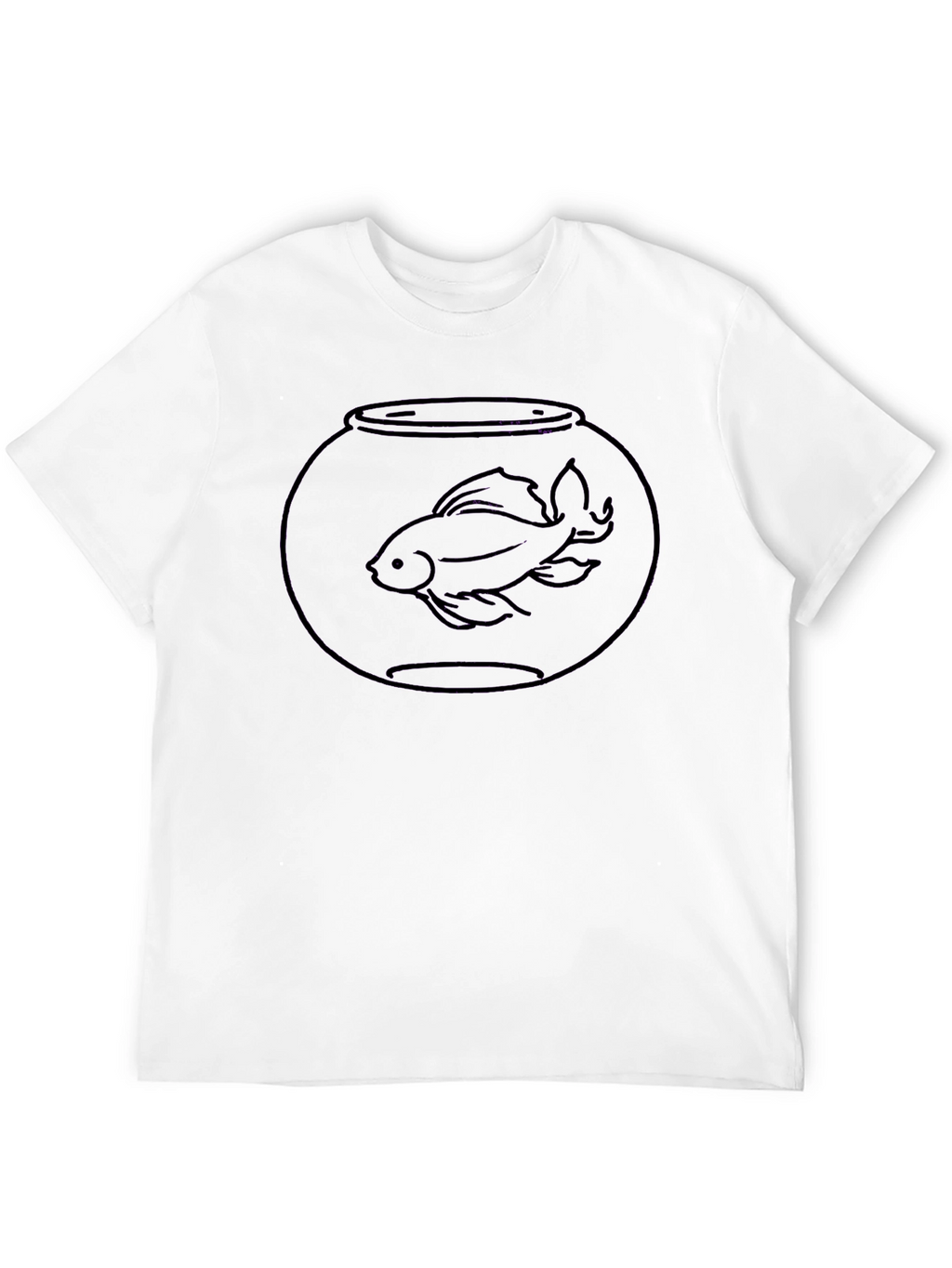 Goldfish Bowl Tee - Black Cotton T-Shirt