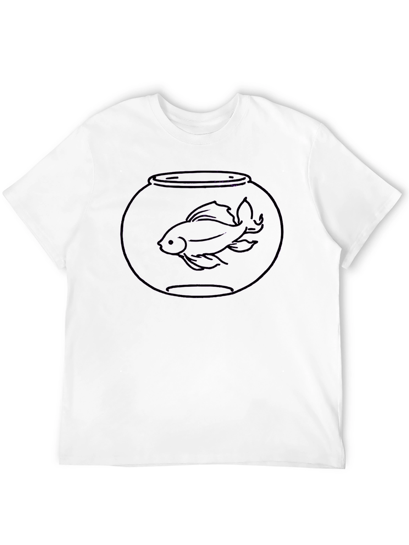 Goldfish Bowl Tee - Black Cotton T-Shirt