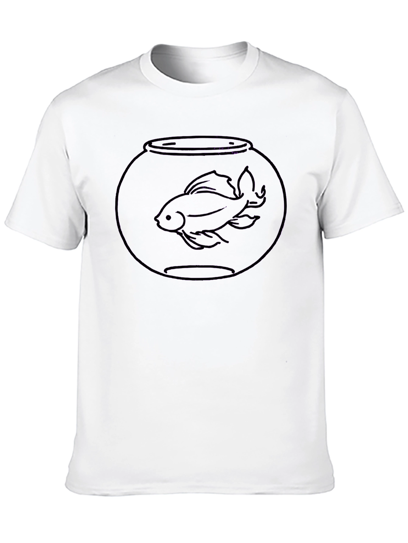 Goldfish Bowl Tee - Black Cotton T-Shirt