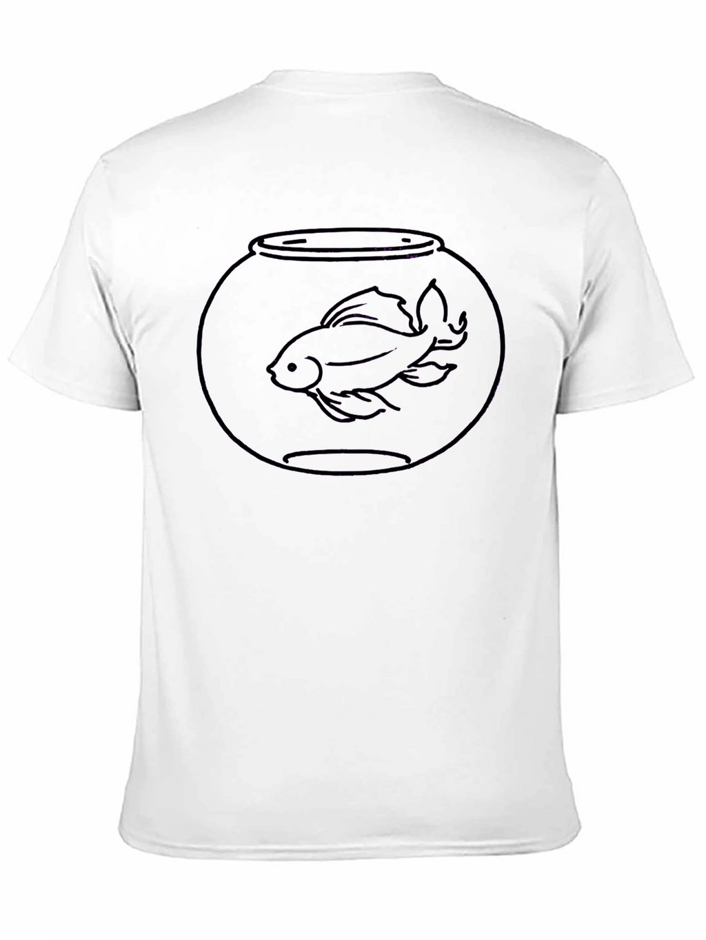Goldfish Bowl Tee - Black Cotton T-Shirt
