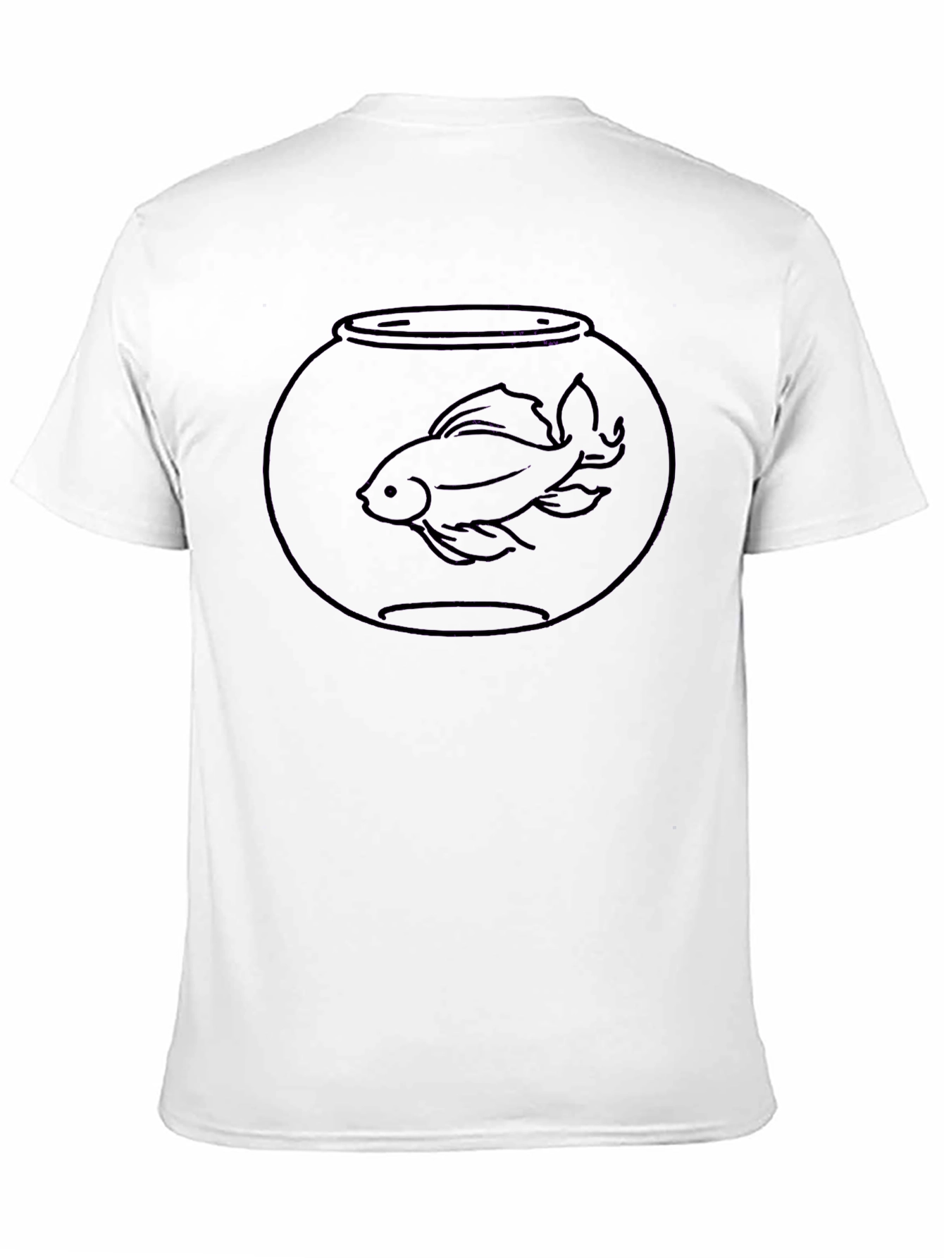 Goldfish Bowl Tee - Black Cotton T-Shirt