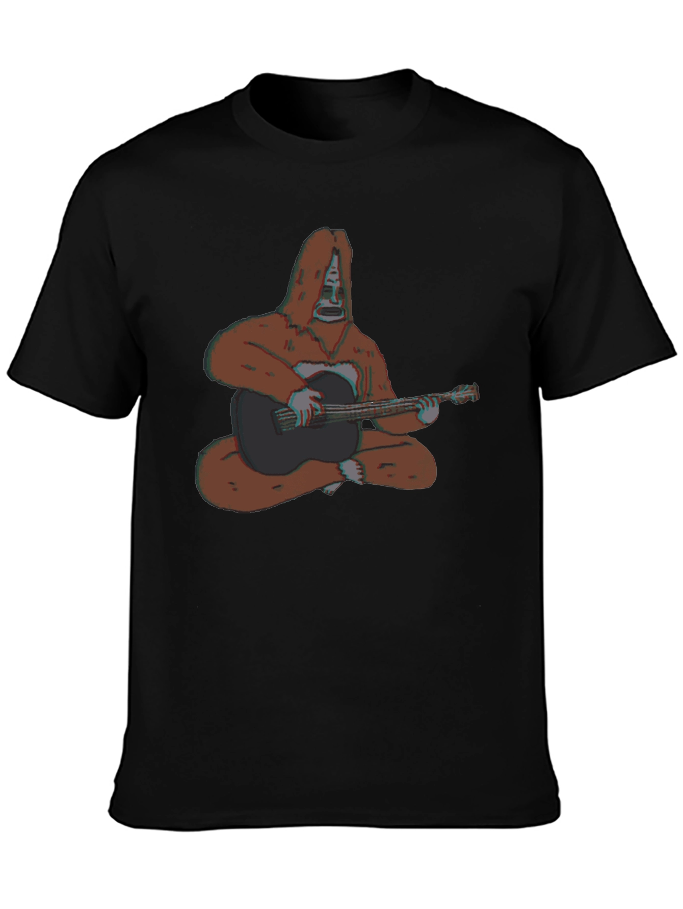 Bigfoot Guitar Player Graphic T-Shirt