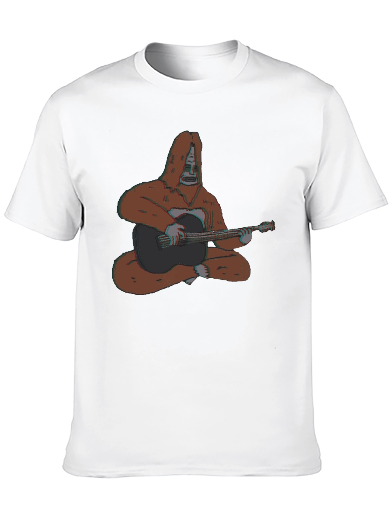 Bigfoot Guitar Player Graphic T-Shirt