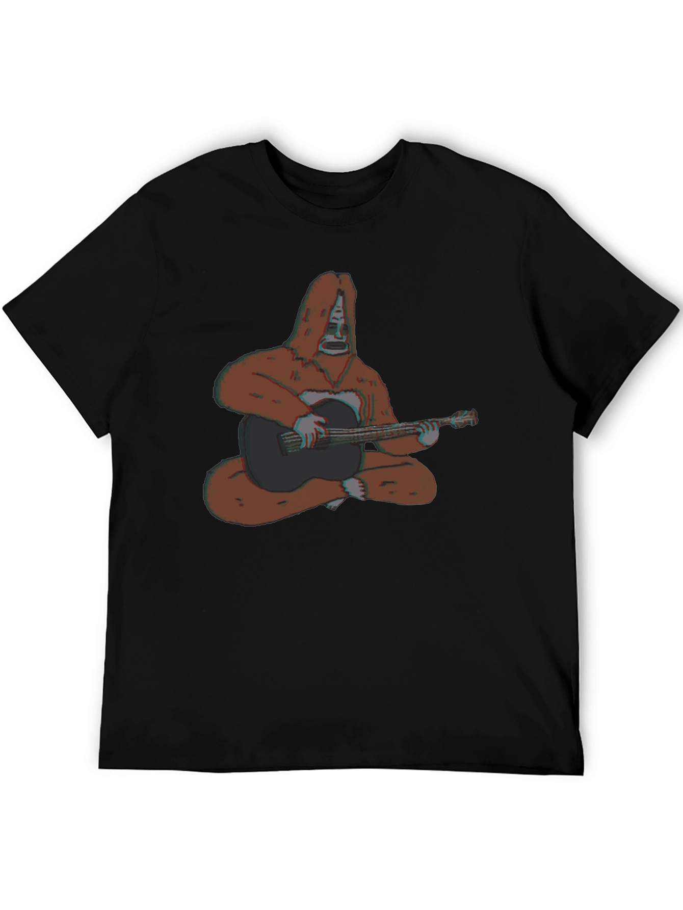 Bigfoot Guitar Player Graphic T-Shirt