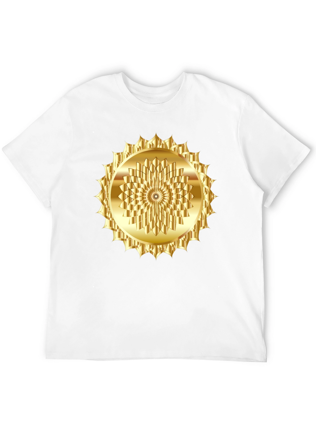 Golden Sunburst Graphic Tee - Modern Fit