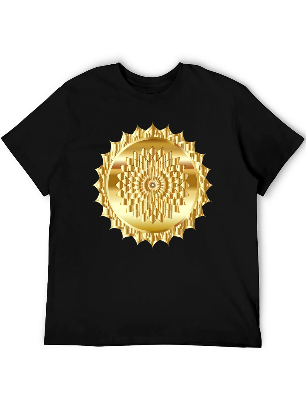Golden Sunburst Graphic Tee - Modern Fit
