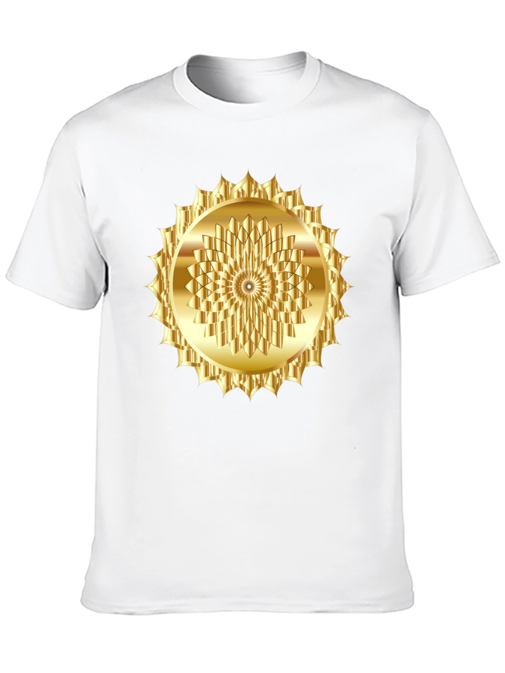 Golden Sunburst Graphic Tee - Modern Fit