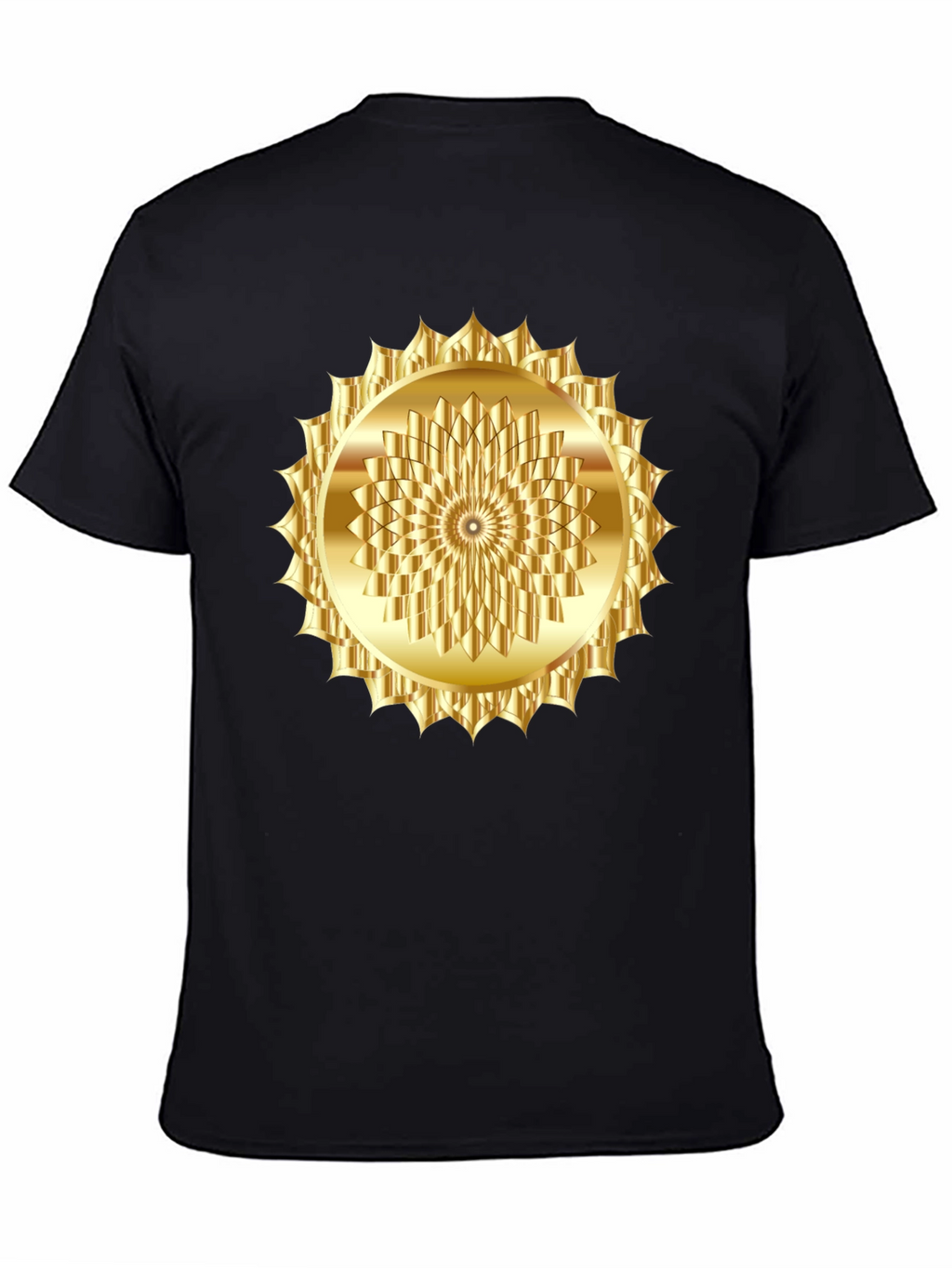 Golden Sunburst Graphic Tee - Modern Fit
