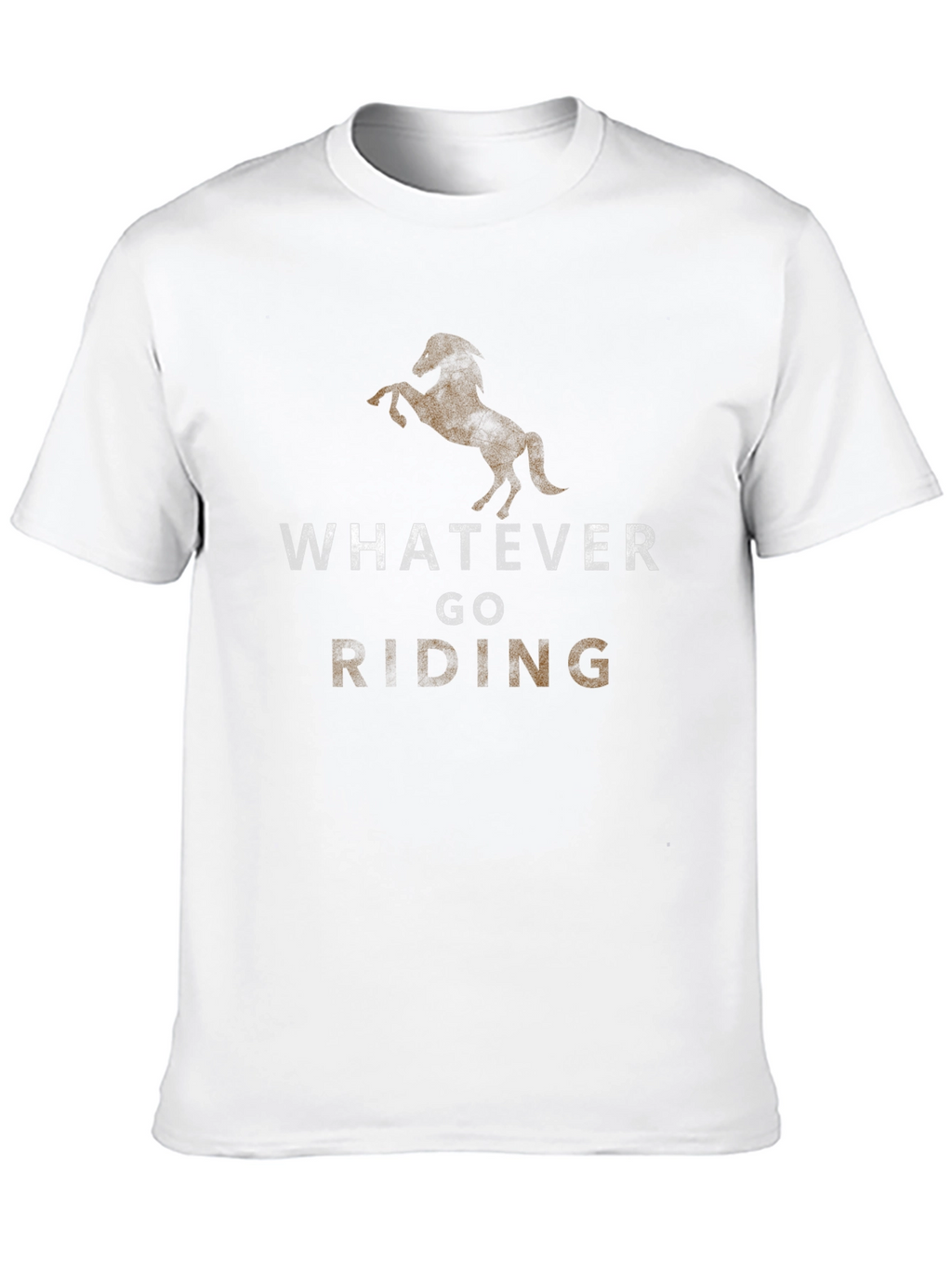 Whatever Go Riding Black Graphic T-Shirt