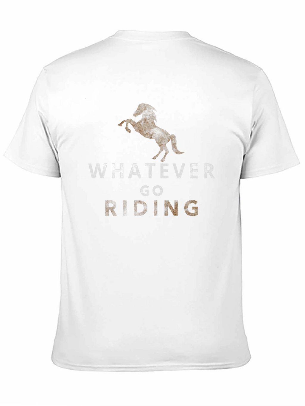 Whatever Go Riding Black Graphic T-Shirt