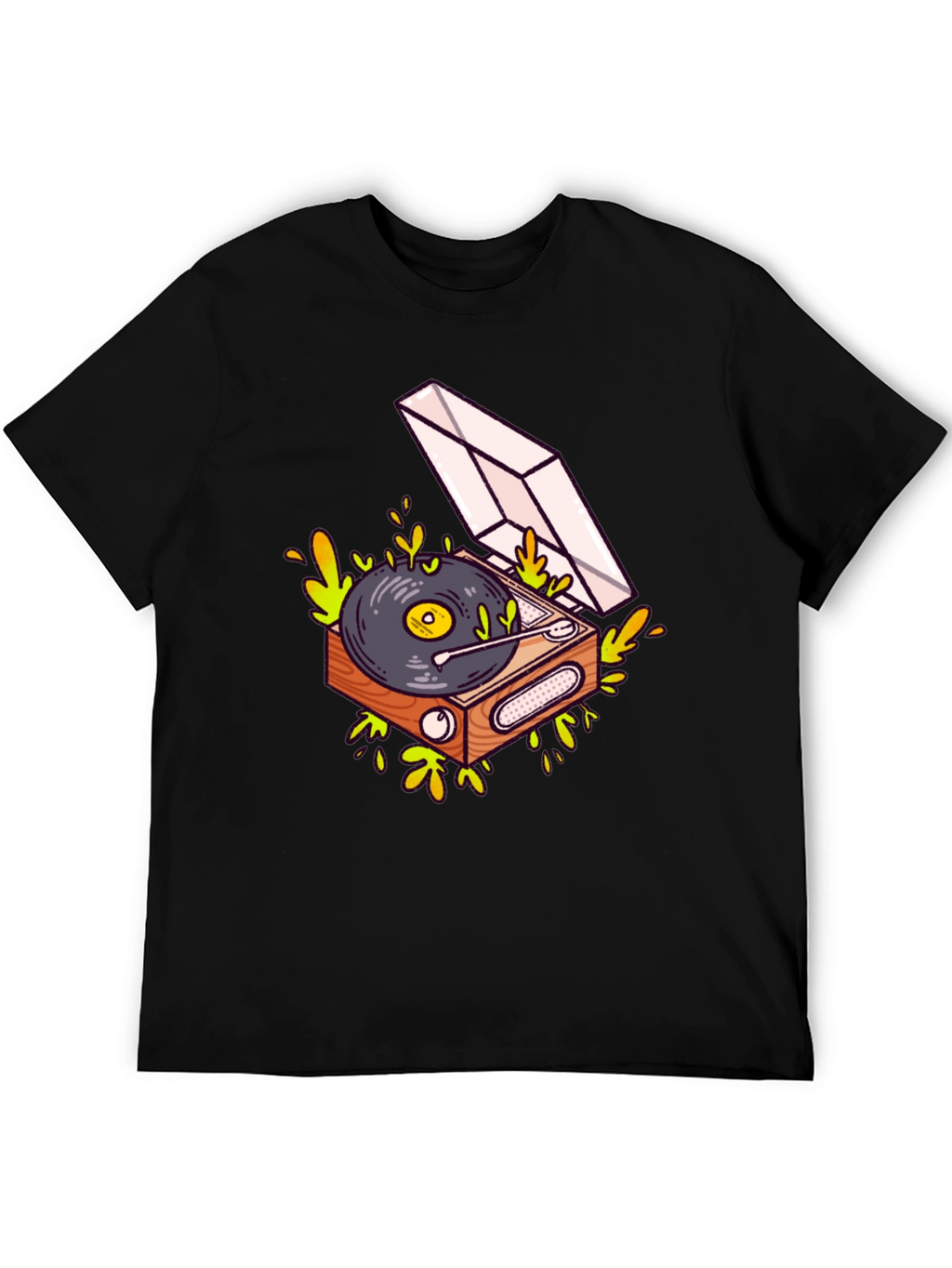 Cool Turntable Graphic Black Tee