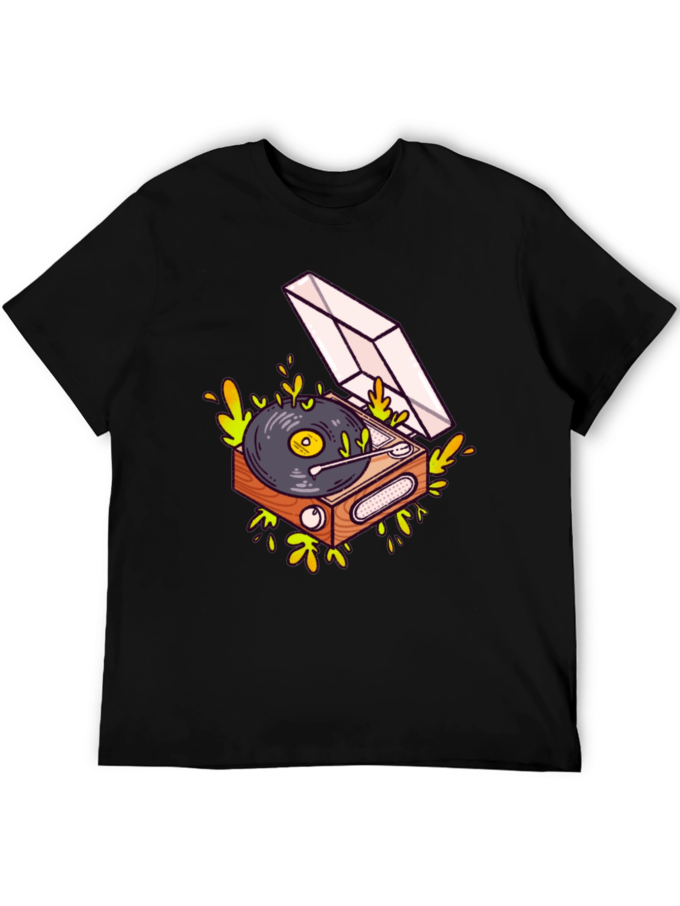 Cool Turntable Graphic Black Tee