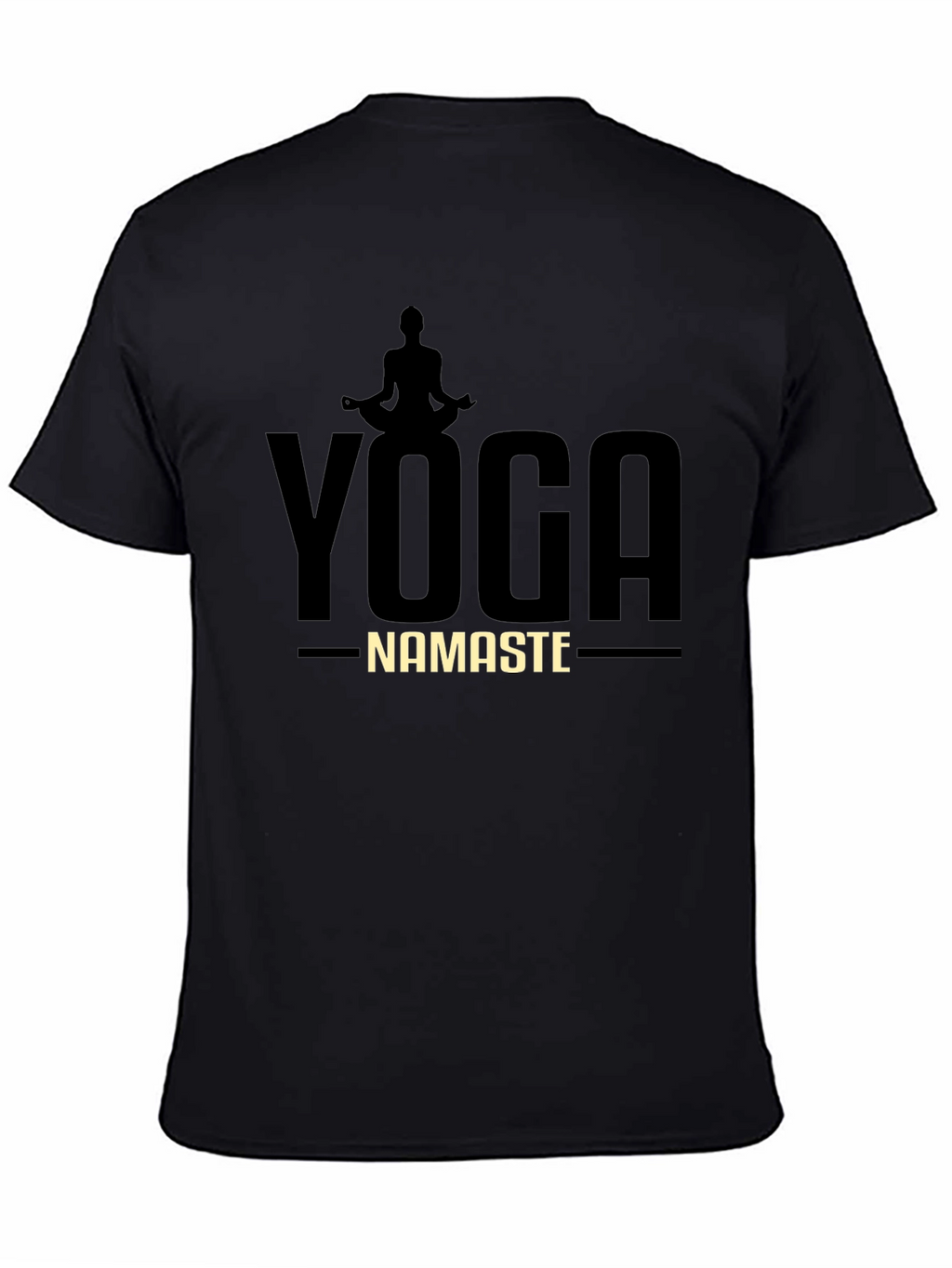 Yoga Namaste Graphic T-Shirt - Mens Black Tee