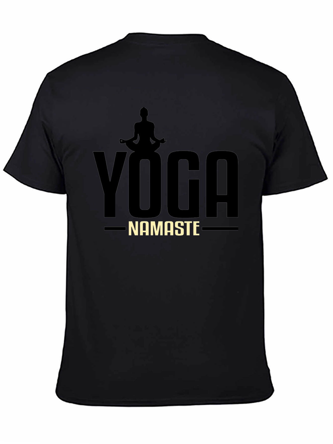 Yoga Namaste Graphic T-Shirt - Mens Black Tee