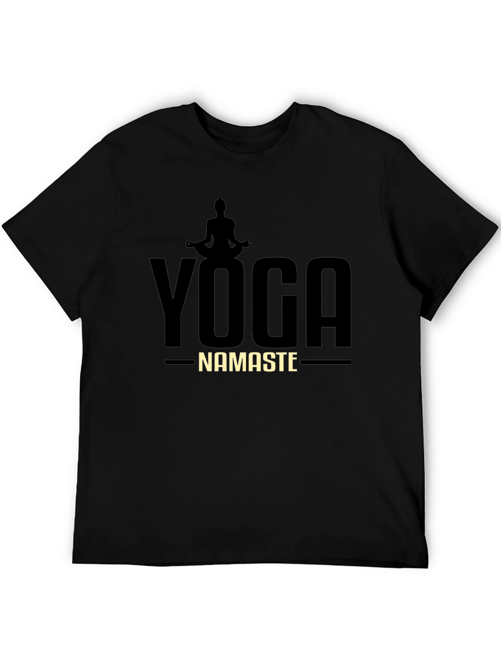 Yoga Namaste Graphic T-Shirt - Mens Black Tee