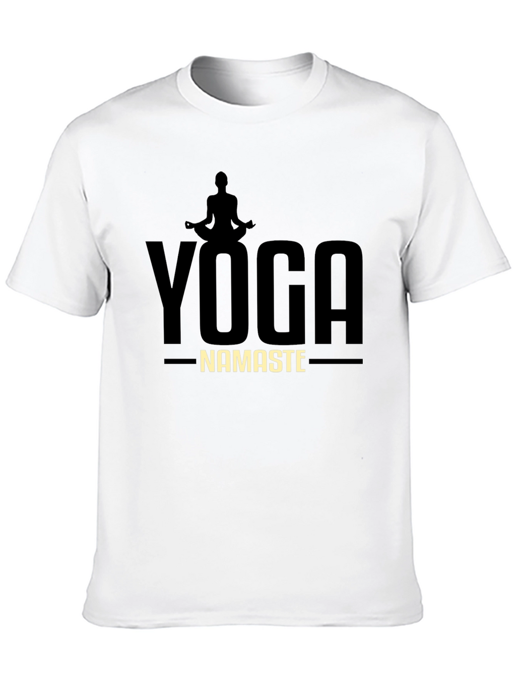 Yoga Namaste Graphic T-Shirt - Mens Black Tee