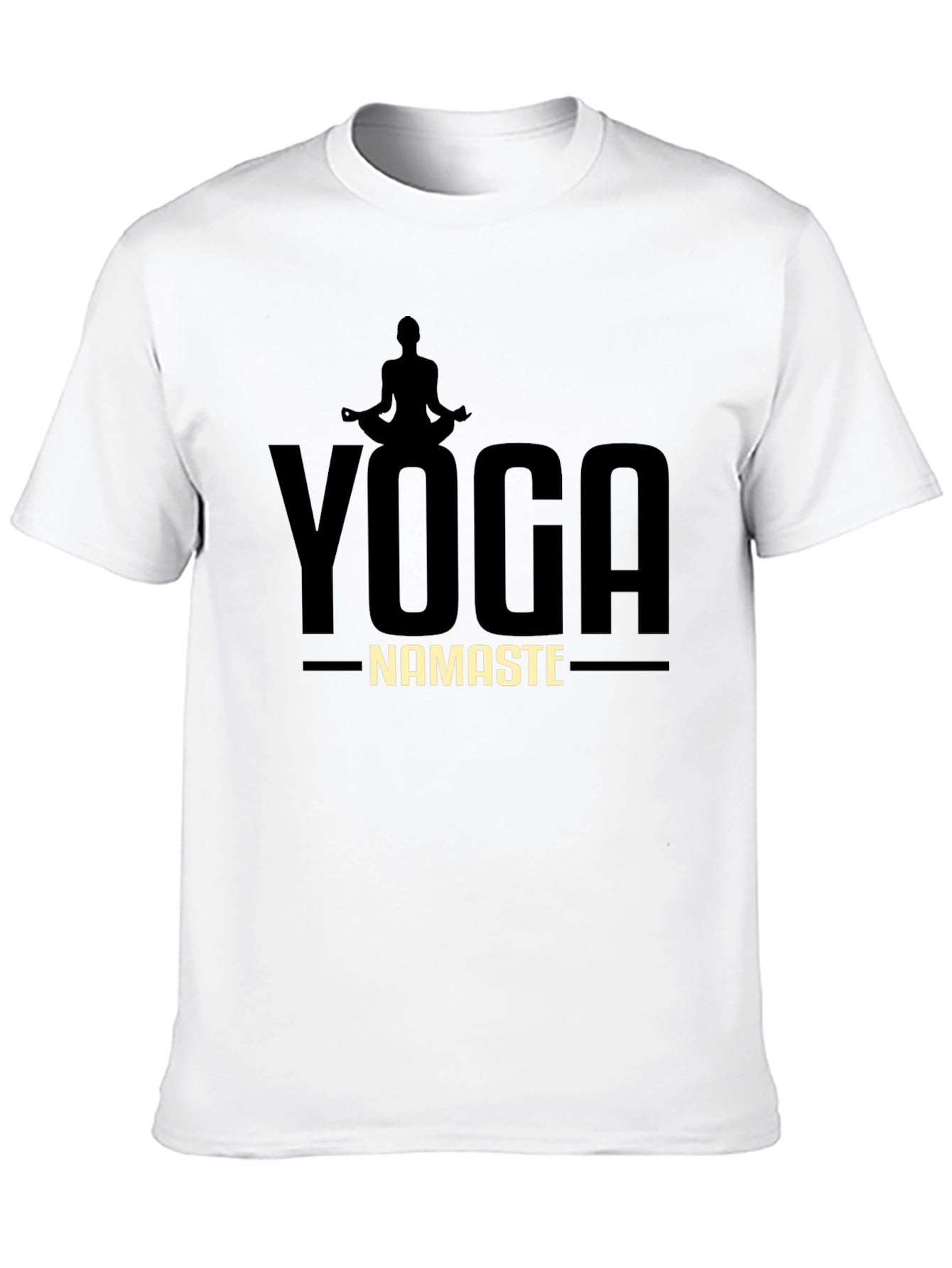 Yoga Namaste Graphic T-Shirt - Mens Black Tee
