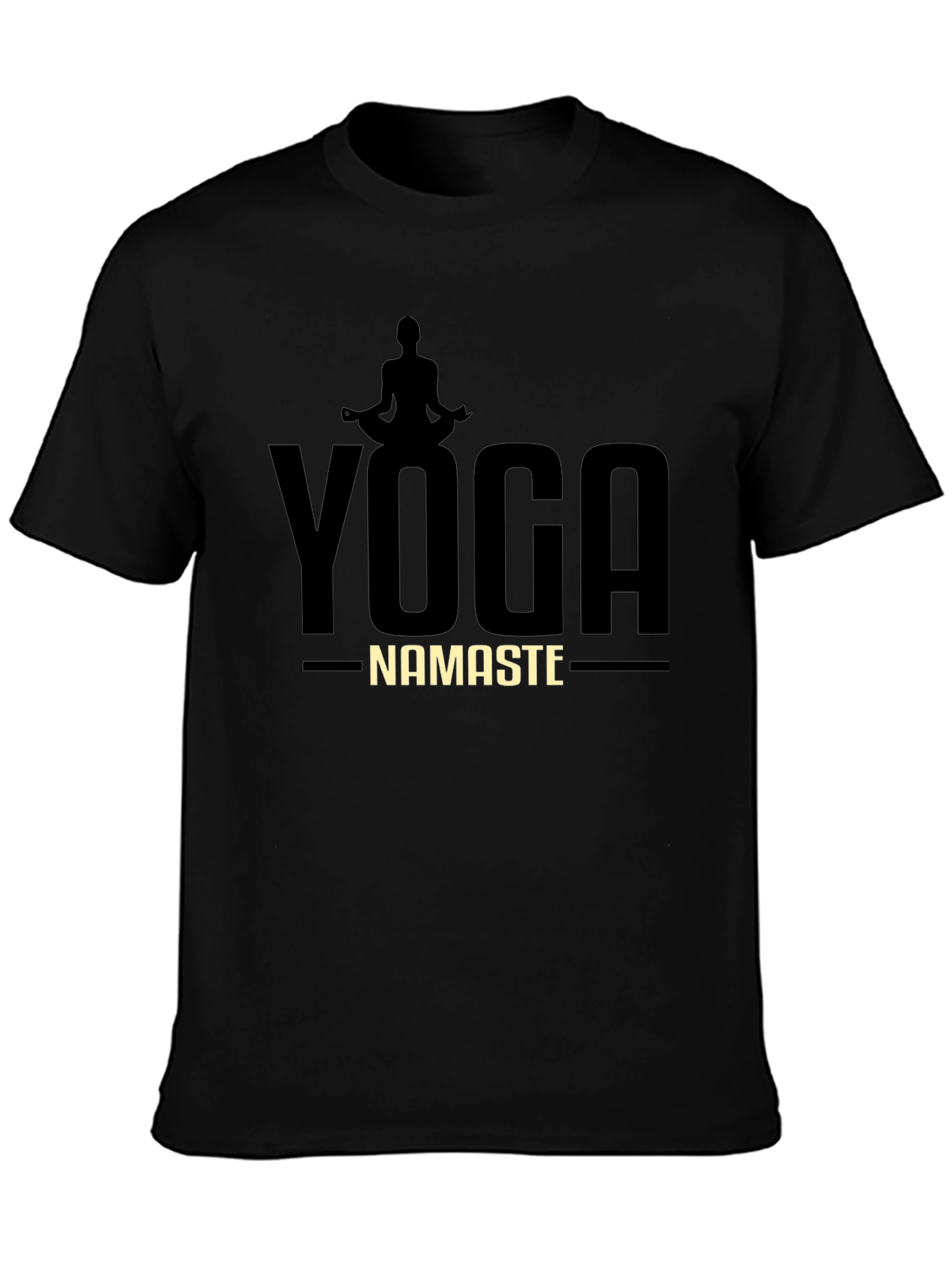 Yoga Namaste Graphic T-Shirt - Mens Black Tee