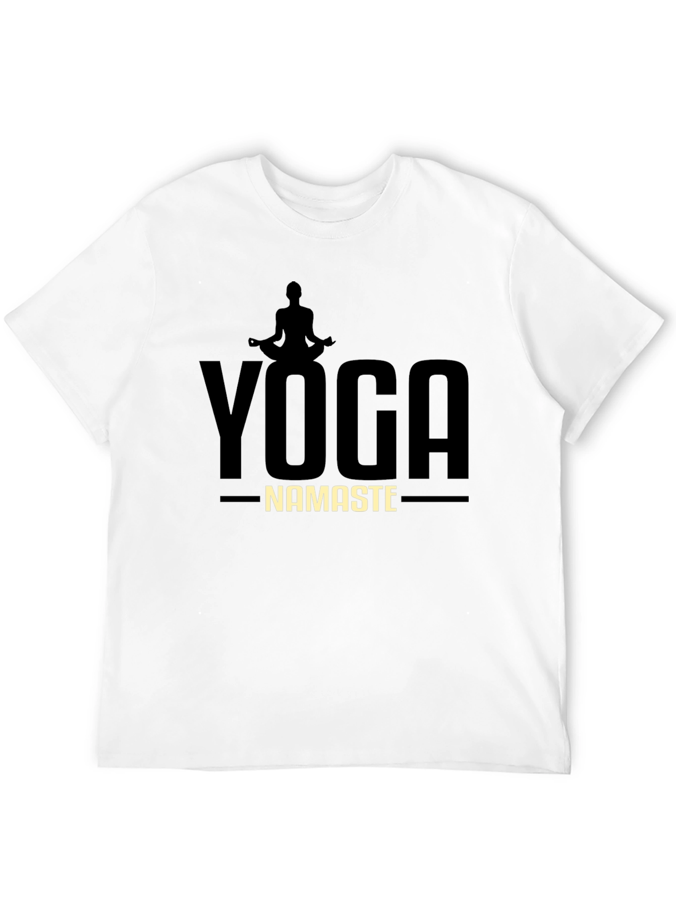 Yoga Namaste Graphic T-Shirt - Mens Black Tee