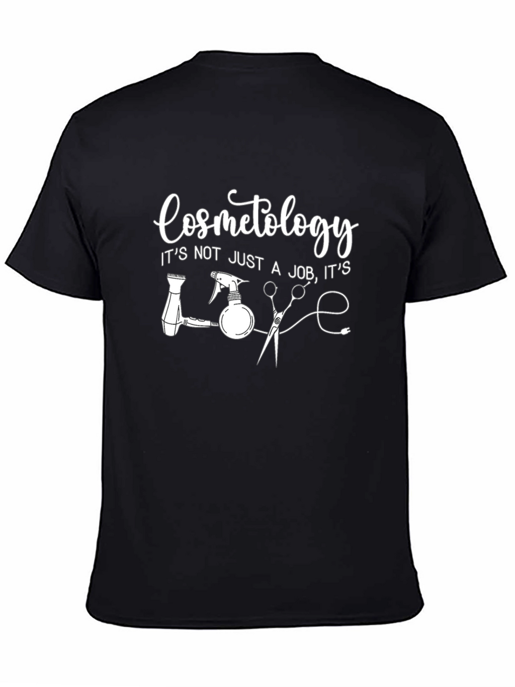 Cosmetology Love Graphic Tee - Black