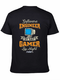 Software Engineer by Day Gamer by Night T-Shirt