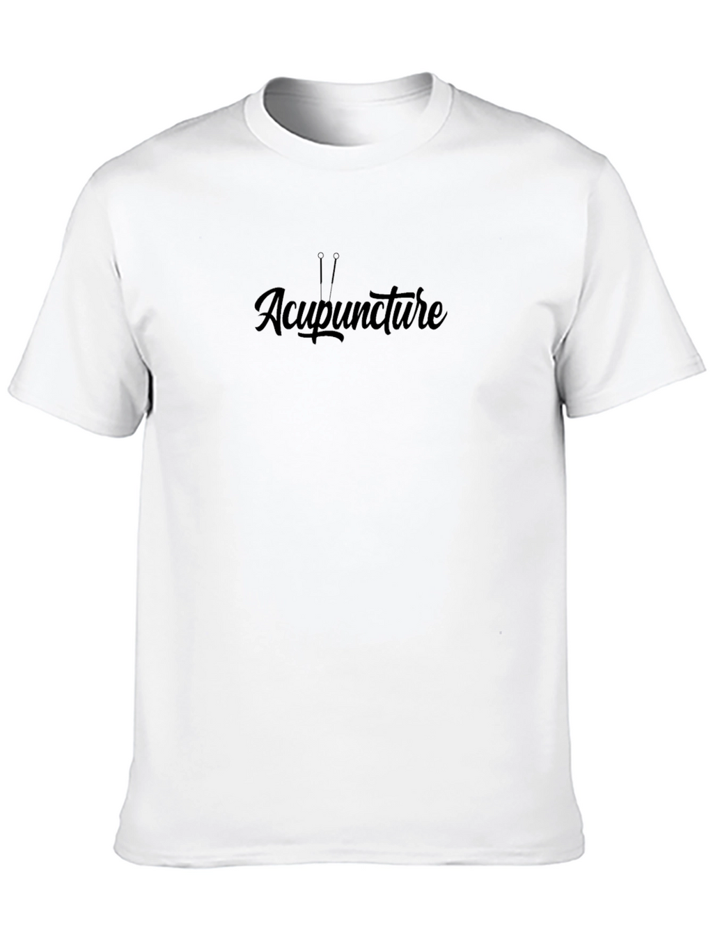 Acupuncture Graphic Tee - Black Cotton T-Shirt