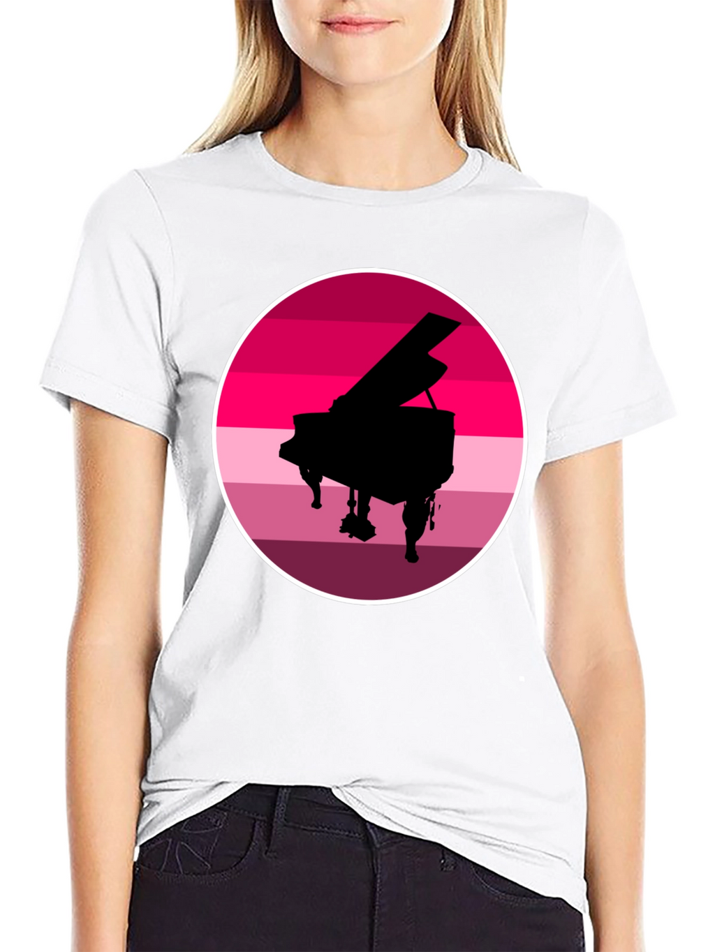 Piano Sunset Graphic Tee