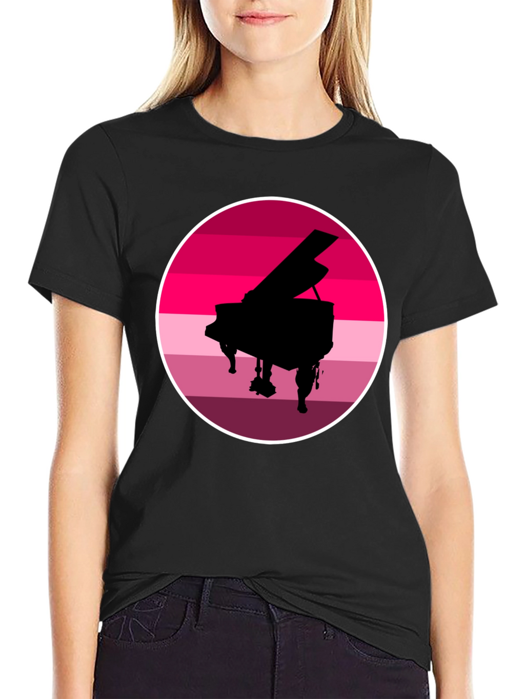 Piano Sunset Graphic Tee