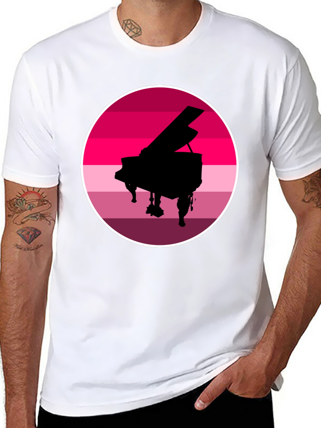 Piano Sunset Graphic Tee