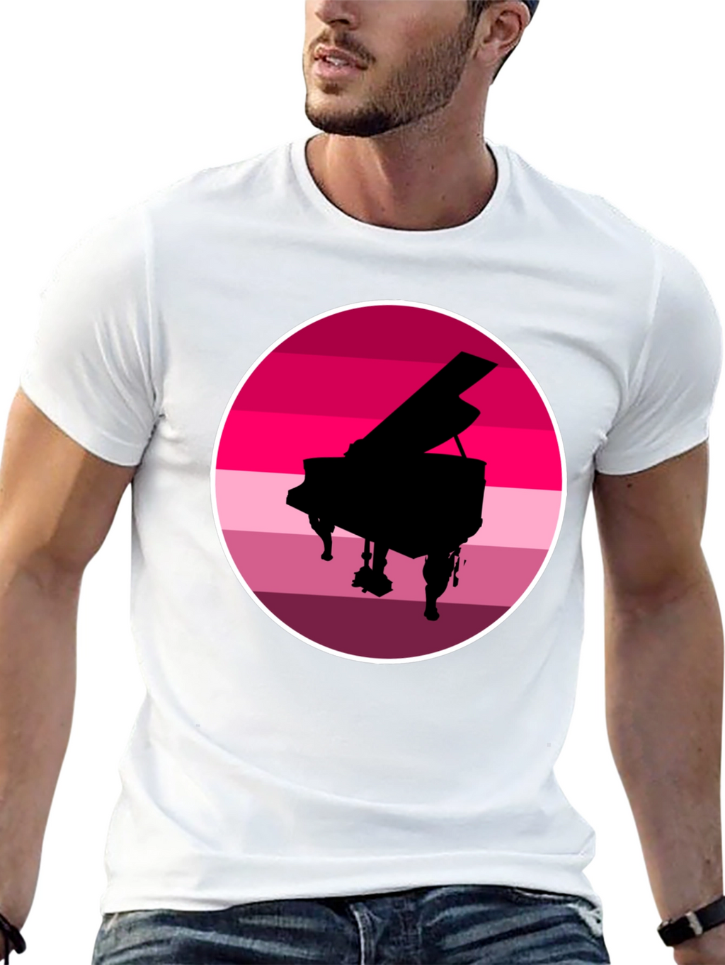 Piano Sunset Graphic Tee
