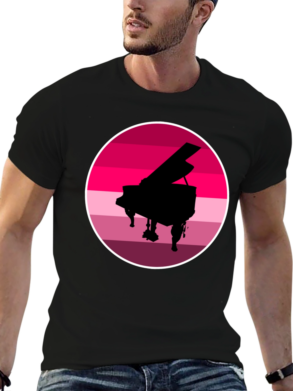 Piano Sunset Graphic Tee
