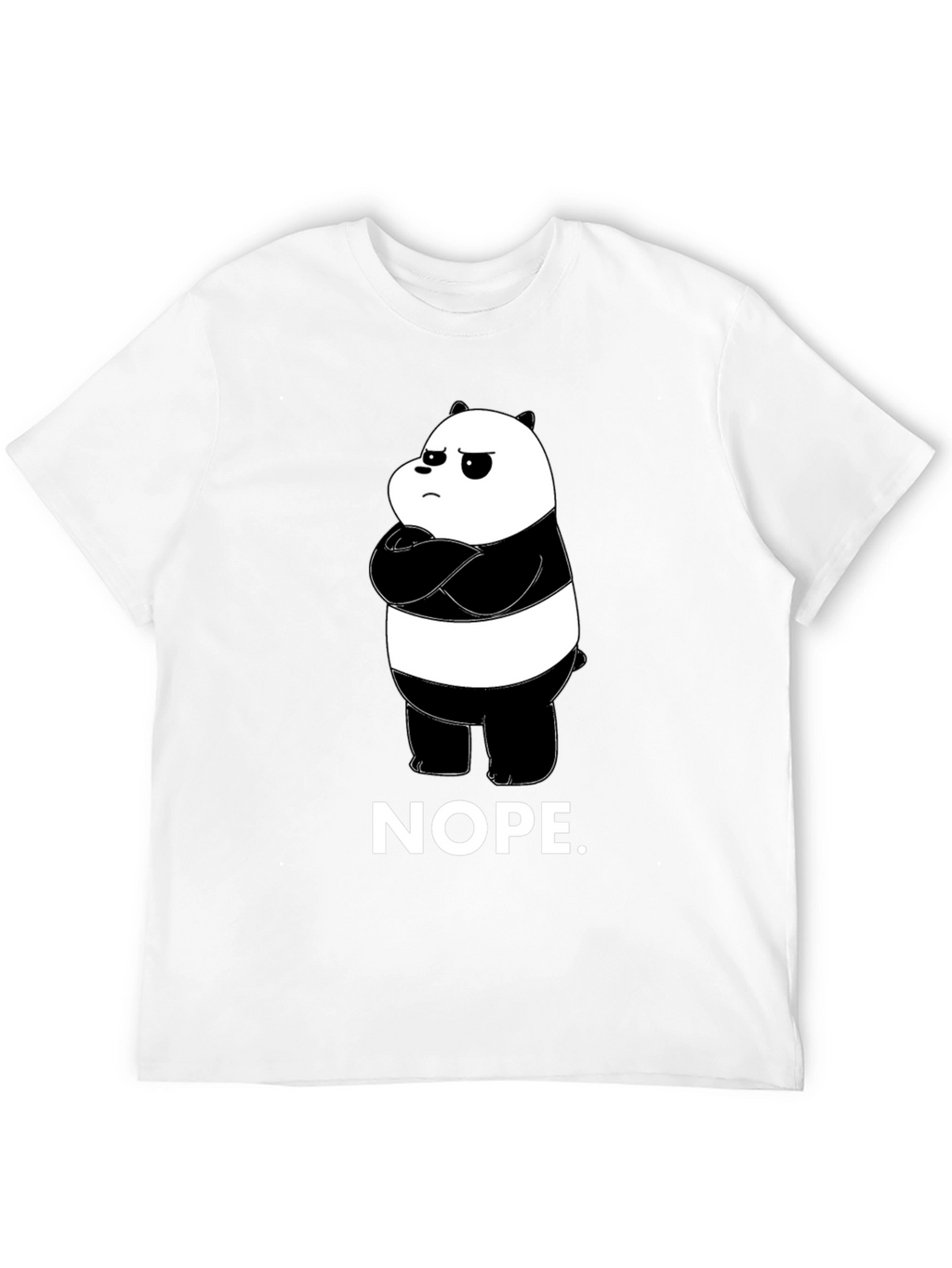 Nope Panda Graphic T-Shirt