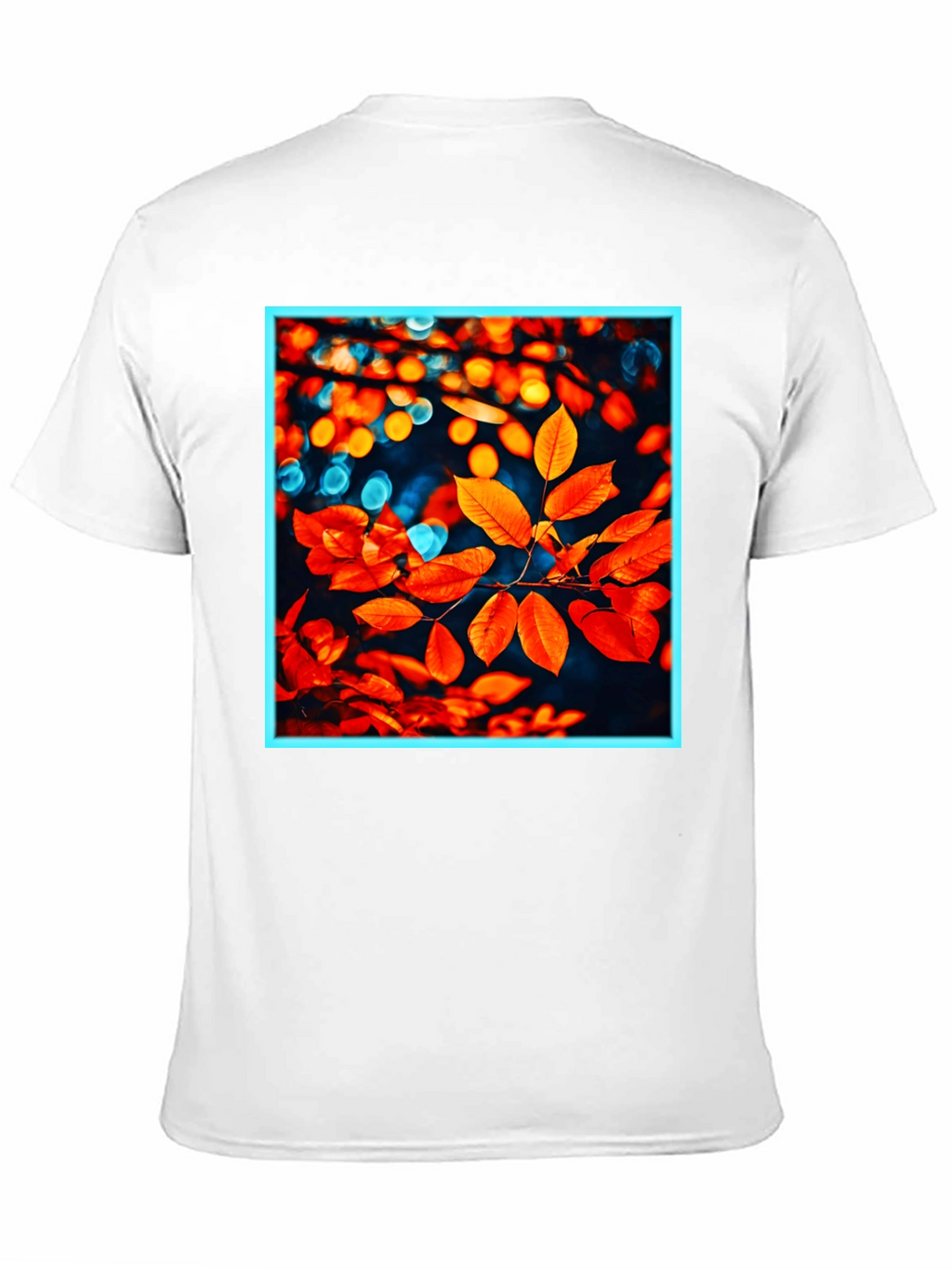 Autumn Leaves Graphic Tee - Stylish Nature Print