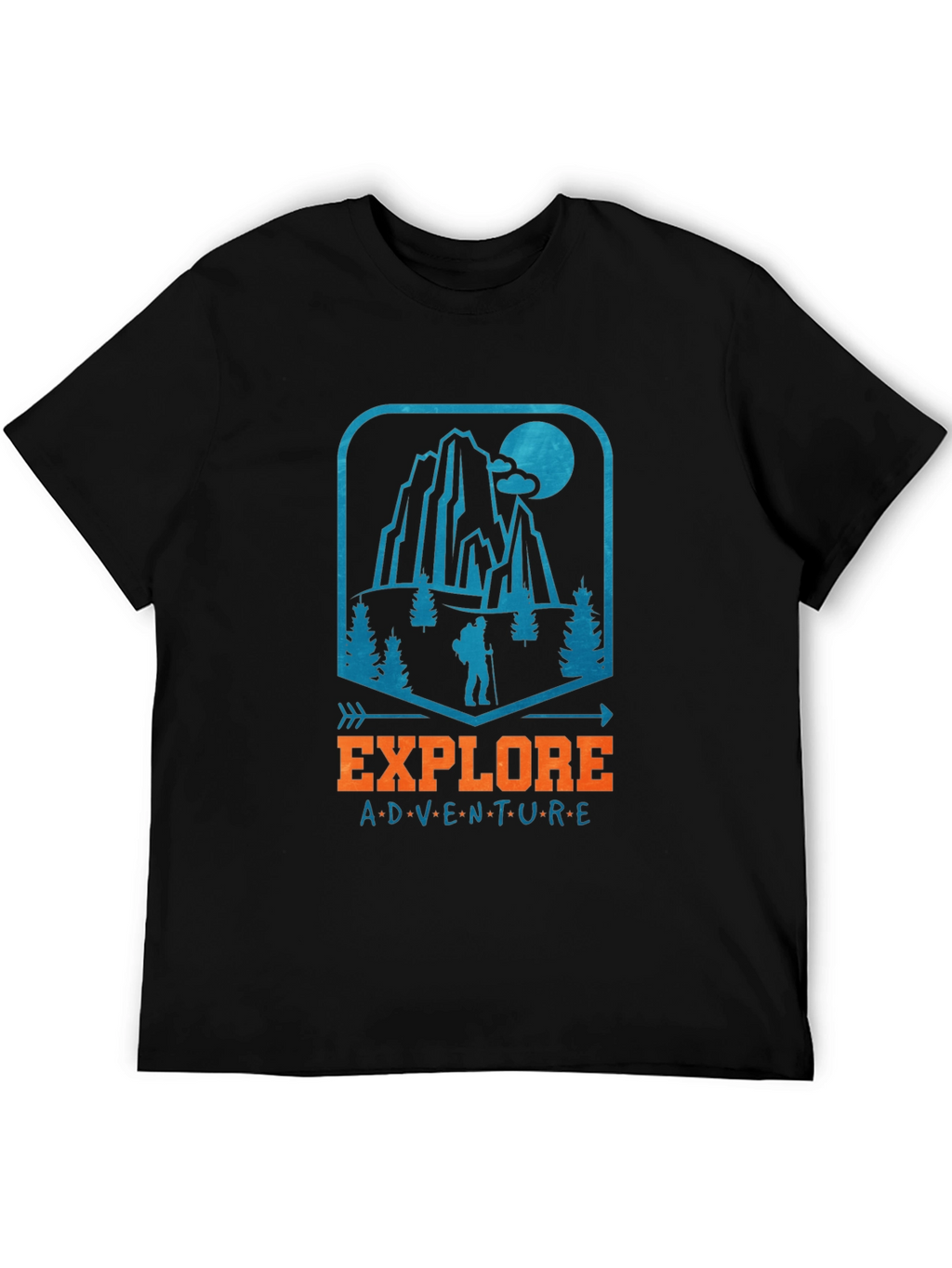 Explore Adventure Graphic Tee - Black