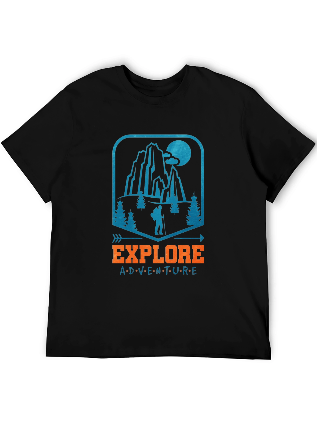 Explore Adventure Graphic Tee - Black
