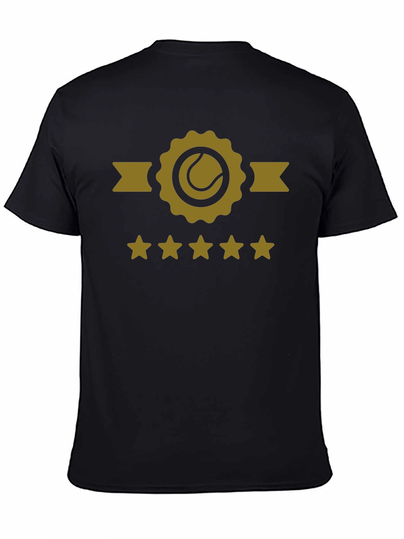Tennis Star Rating Black T-Shirt