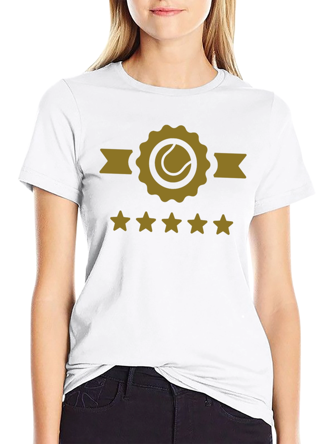 Tennis Star Rating Black T-Shirt