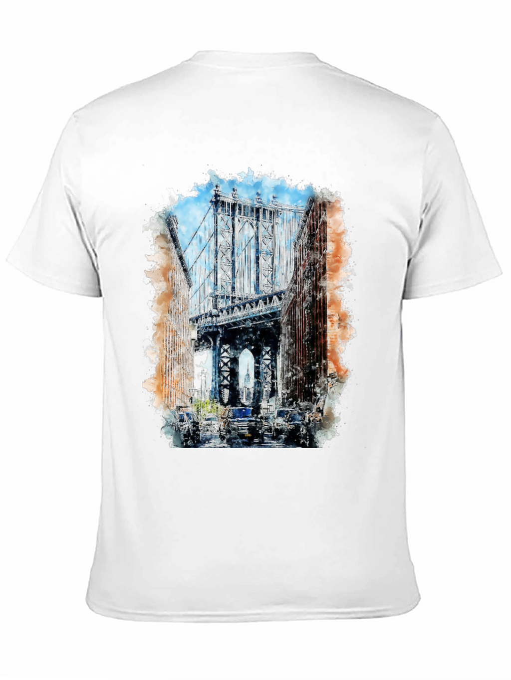 Watercolor Bridge Graphic T-Shirt